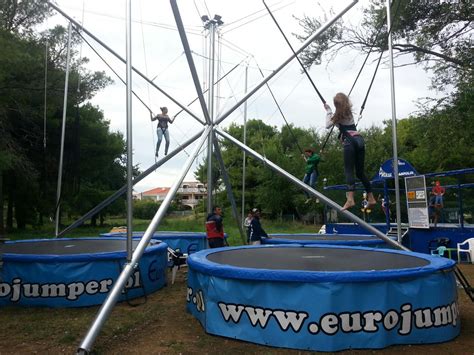 4in1 Eurojumper Park Model Bungee Trampoline Eurobungy Eurobungee