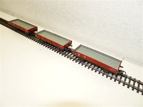 3 Märklin Güterwagen Niederbordwagen DB 637 HO 7 Kaufen auf Ricardo