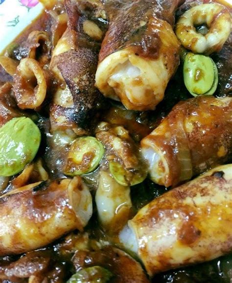 Resepi Sotong Petai Sambal Nyonya Senang Masak