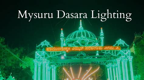 Mysuru Dasara Lighting Illumination Mysore Palace Elephant