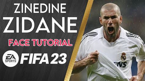 ZINEDINE ZIDANE FACE FIFA 23 PRO CLUBS CLUBES PRO LOOKALIKE