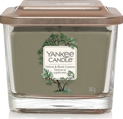 Amazon Yankee Candle Medium Wick Square Scented Candle Vetiver