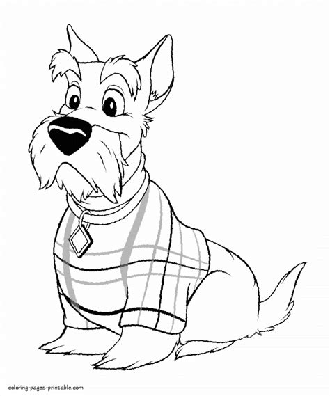 Lady And The Tramp Coloring Pages