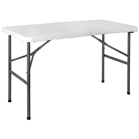 Contemporary 4ft Folding Dining Table Metal Furniture