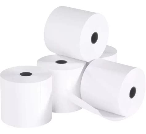 Rollos Papel 80x70 Mm Térmico Blanco De 10 Unidades Por Pack Meses