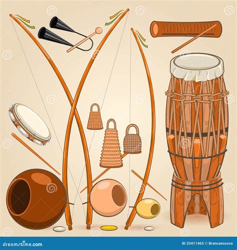 Brazilian Capoeira Music Instruments Royalty Free Stock Photo Image