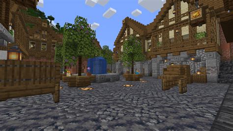 Just finished another square in my town : r/Minecraftbuilds