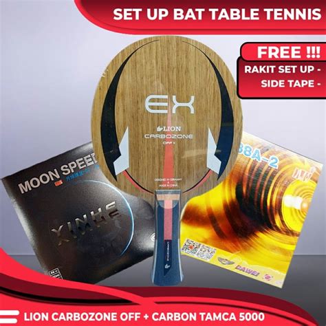 Jual Ori Setup Tenis Meja Lion Carbozone Off Plus Yinhe Moon Speed