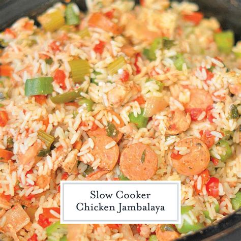 Slow Cooker Chicken Jambalaya - Delicious Slow Cooker Chicken Recipe