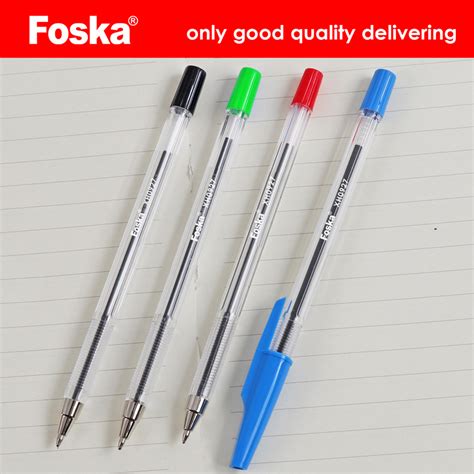 0 7mm Foska Cheap Ball Pen With 4 Color Ball Point Pen And 0 5mm Ball Pen