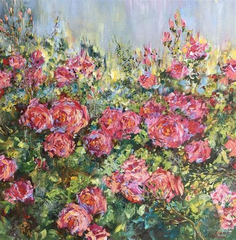 Garden Roses Painting Rose Painting Painting Art Painting Oil