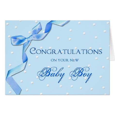 Congratulations - Baby Boy Card | Zazzle