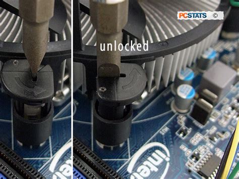 Intel Lga Pcstats Review Removing Socket Lga Heatsinks And