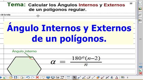 Determinar los Ángulos internos y Externos de un polígonos Regular