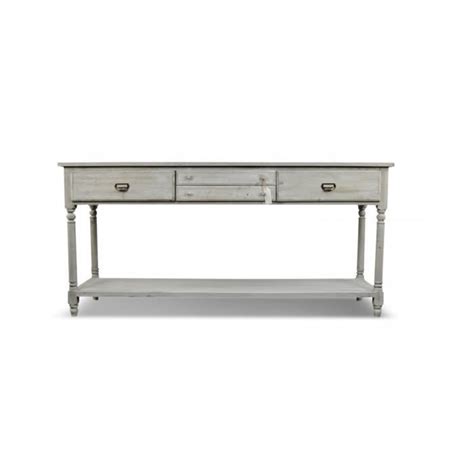 Console Drapier Tiroirs Bois Cerus Blanc X X Cm Blanc