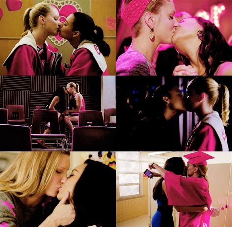 Santana And Brittany Kissing