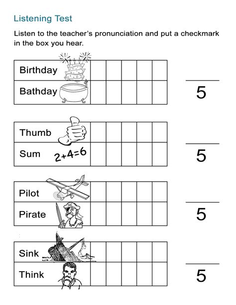 Minimal Pairs L Vs R Worksheet Pdf Worksheets Library