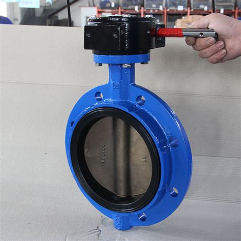 Concentric Single Flange Butterfly Valve With Rubber Soft Seat Face To