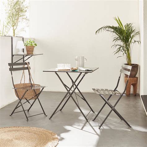 Table Jardin Bistrot Pliable Emilia Carr E Anthracite Table Carr E