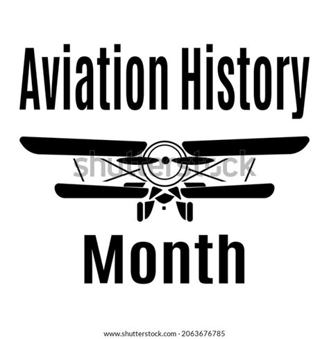 Aviation History Month Idea Poster Banner Stock Vector (Royalty Free ...