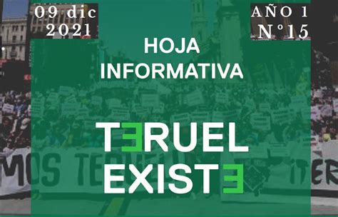 Hoja Informativa De Teruel Existe Diciembre Teruel Existe