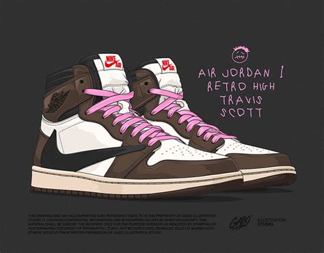 Personal Project Where I Created Illustrations Of Sneakers Air