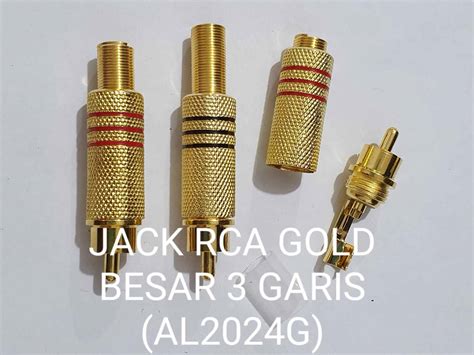 Jack Rca Gold Satu Pasang Lazada Indonesia