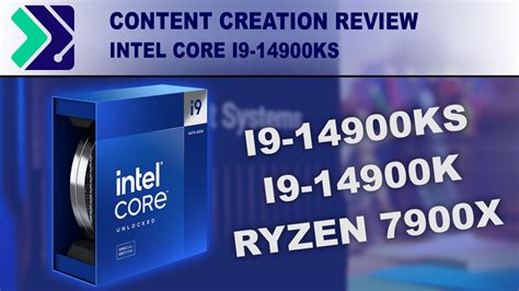 Intel Core I9 14900ks Content Creation Review Puget Systems