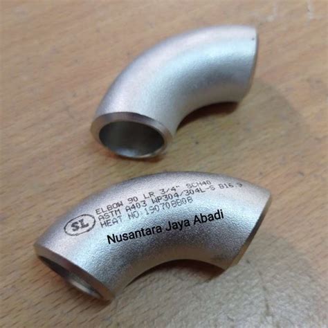 Promo Elbow Knee Las Weld Stainless L Sch Inchi Dn