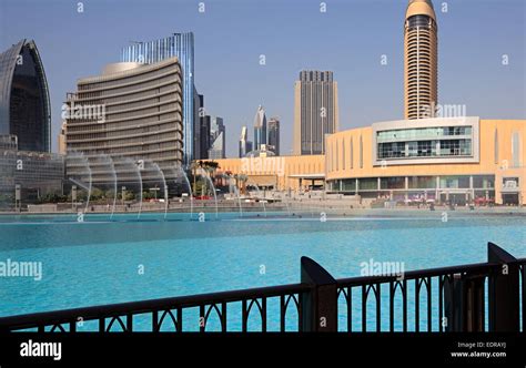 Burj Khalifa Performing Fountain Stock Photo - Alamy