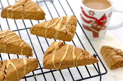 Gingerbread Scones With Maple Glaze Kristine S Kitchen