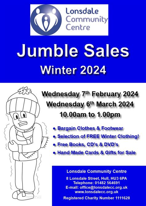 Jumble Sales 2024 Picture Lonsdale Community Centre