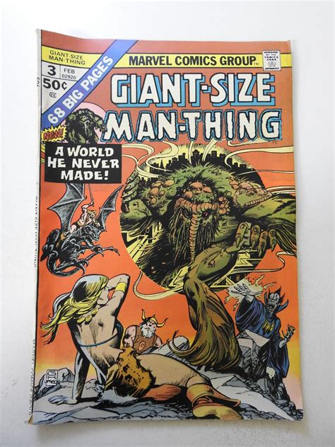 Giant Size Man Thing Fn Condition Mvs Intact Comic Books