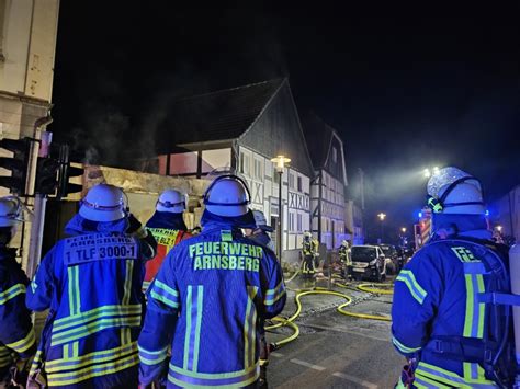 Garagenbrand Einsatzbericht Arnsberg Neheim