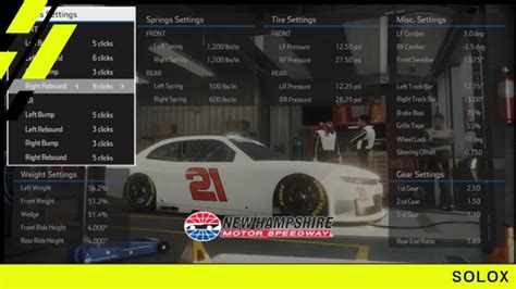 Nascar Heat New Hampshire Xfinity Setup