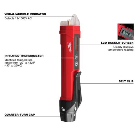 Milwaukee 2225 20 Non Contact Voltage Detector With Laser Infrared