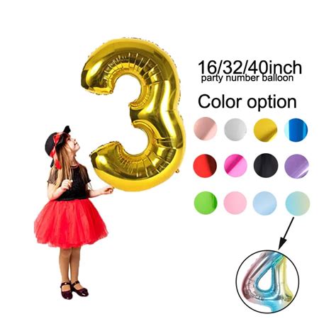 30th Birthday Party Decorations Banner Balloon 30 Rose Gold Number ...