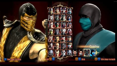 Mortal Kombat SCORPION MK Vs DC CHAMELEON BARAKA MK2 DLC Costume Skin