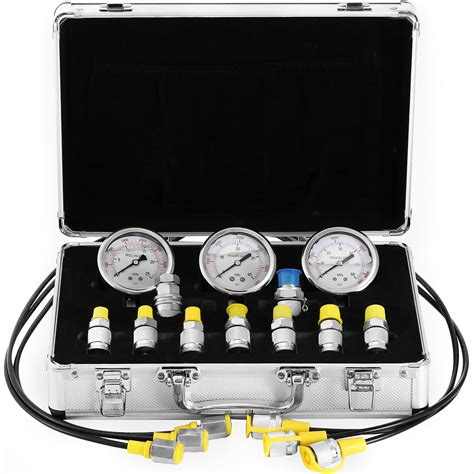 Portable Hydraulic Pressure Test Kit Hydraulic Equipment Tester Gauge