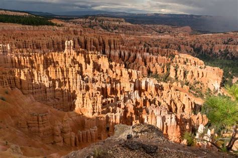 The Needle Shaped Mountain Structure At Bryce Canyon National Park