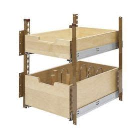 Rev A Shelf 4PIL Wood Pilaster System Kit 2 Shelves 16 1 2 17 7 6