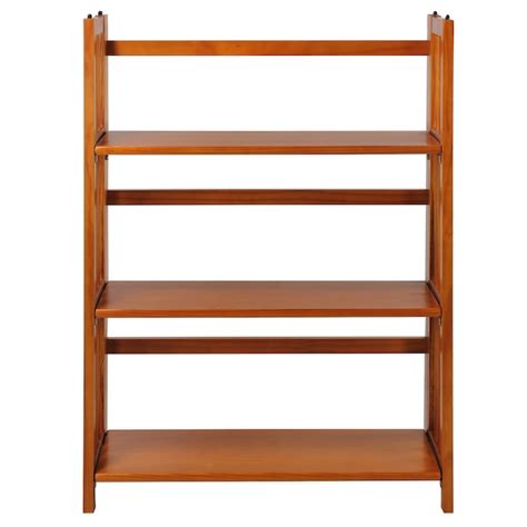 Casual Home Mission Honey Oak Wood 3 Shelf Bookcase 275 In W X 38 In