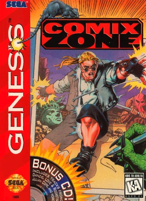 Comix Zone Genesis Box Cover Art Mobygames