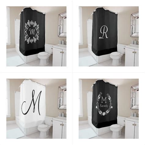 Monogrammed Shower Curtains For The Special Feel Shower Curtain