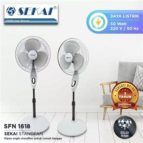 Jual Kipas Angin Berdiri Sekai Stand Fan Sfn Shopee Indonesia