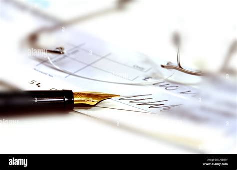 Cheque Book Signature Hi Res Stock Photography And Images Alamy