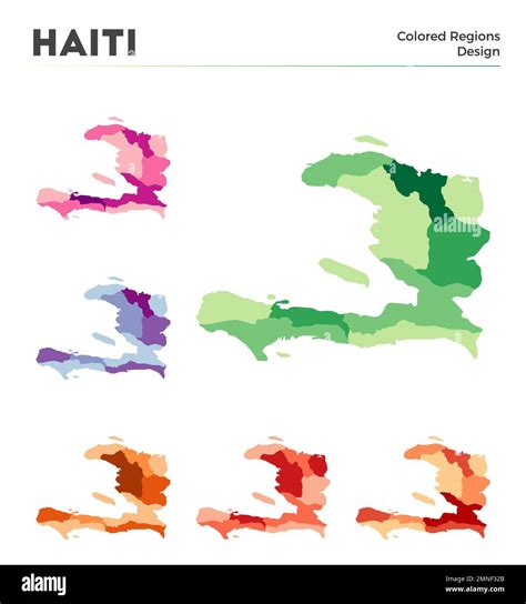 Haiti Map Collection Borders Of Haiti For Your Infographic Colored