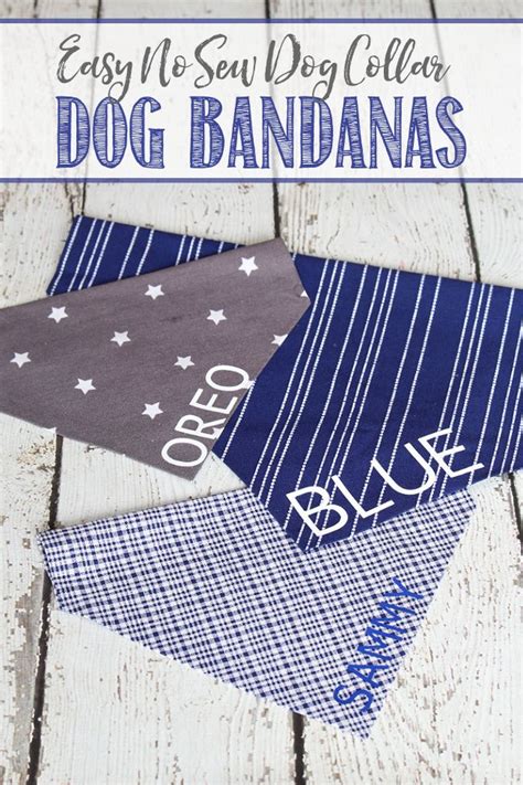 Create these cute DIY no sew pet bandanas and customize them with your ...