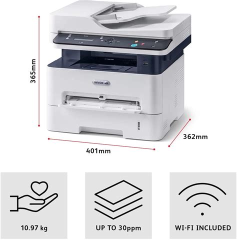 Impressora Multifuncional Laser Mono Xerox® B205ni Wifi Valor