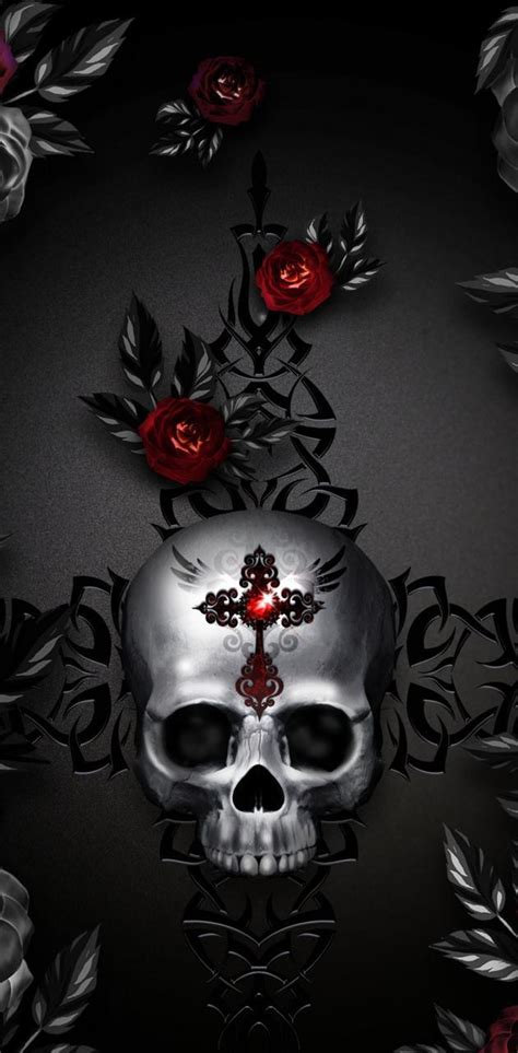 Skull with Roses Wallpapers - Top Free Skull with Roses Backgrounds - WallpaperAccess